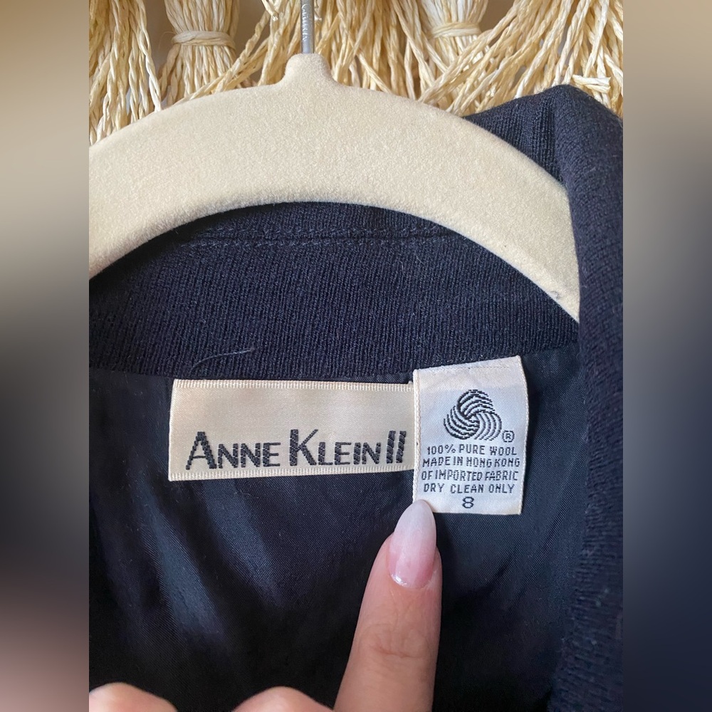 Vintage Anne Klein II Cropped Military Jacket - Picture 2 of 6